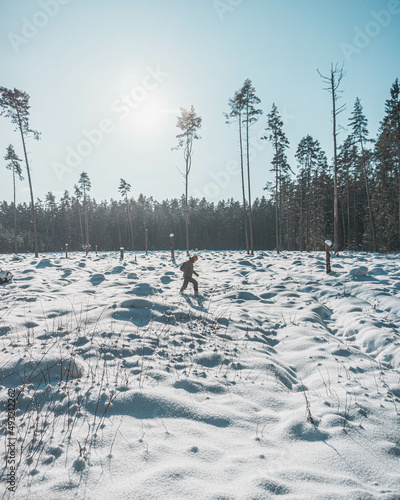 hiking during winter