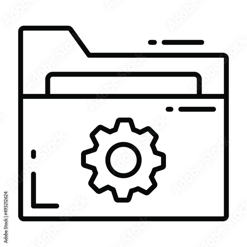 configuration vector icon. Illustration for graphic and web design.