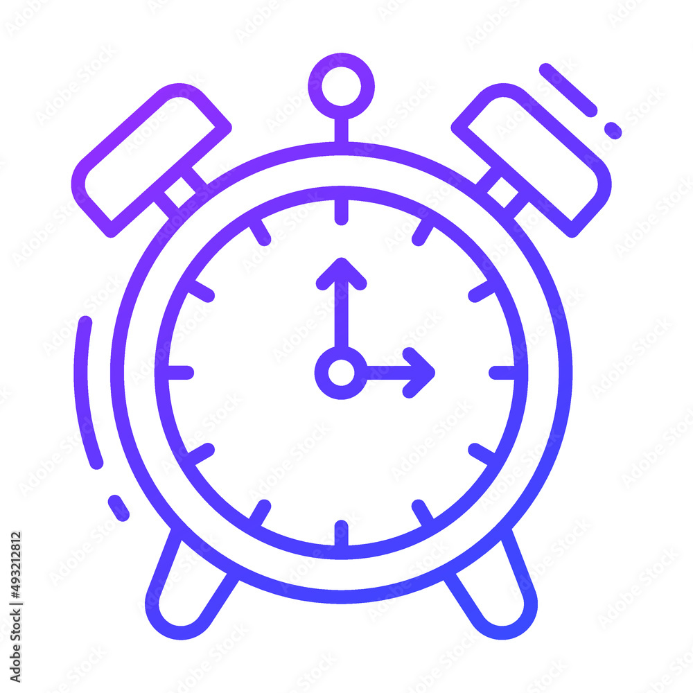 alarm clock vector icon. Illustration for graphic and web design. alarm clock vector icon. Illustration for graphic and web design.