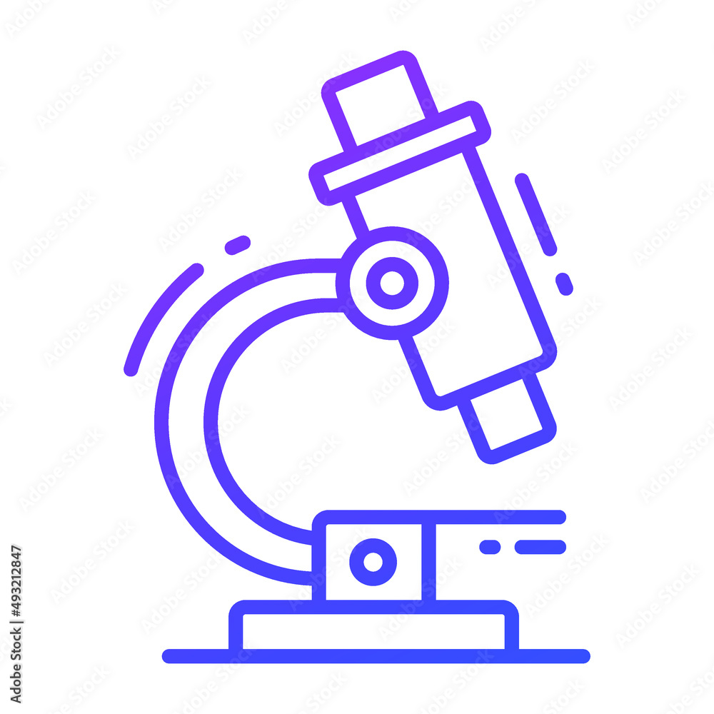 microscope vector icon. Illustration for graphic and web design.