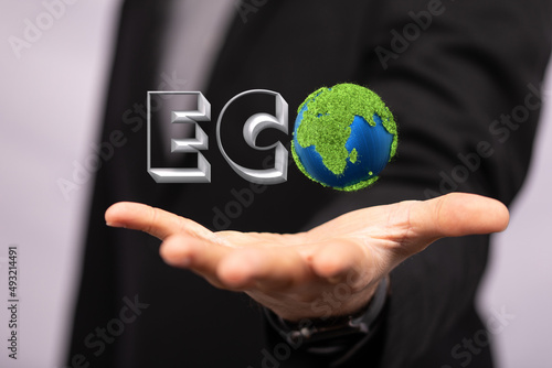 Eco inscription word on the...