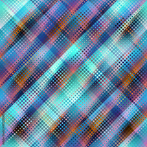 Geometric abstract pattern moire overlay style. Abstract square texture