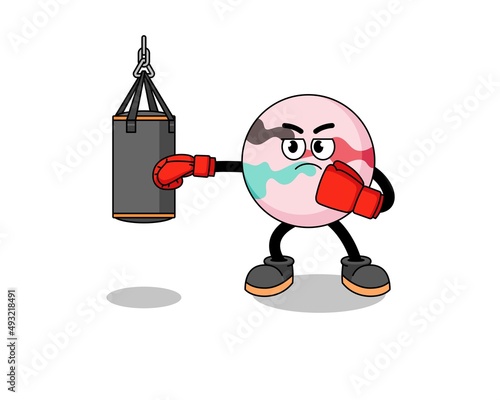 Illustration of bath bomb boxer