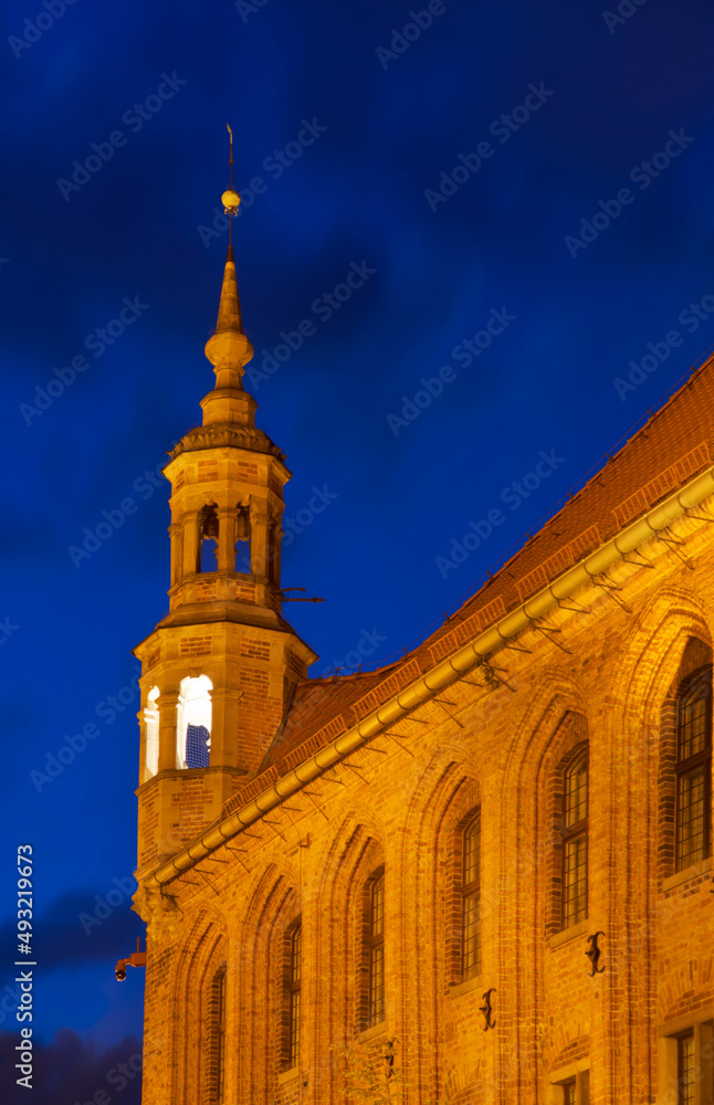 Obraz premium Townhouse at Market square in Torun. Poland