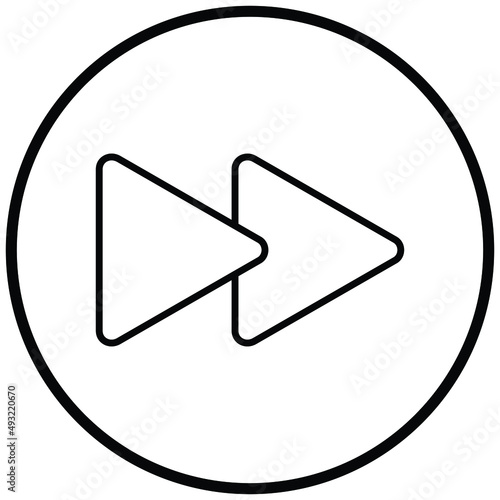 Vector Design Fast Forward Icon Style