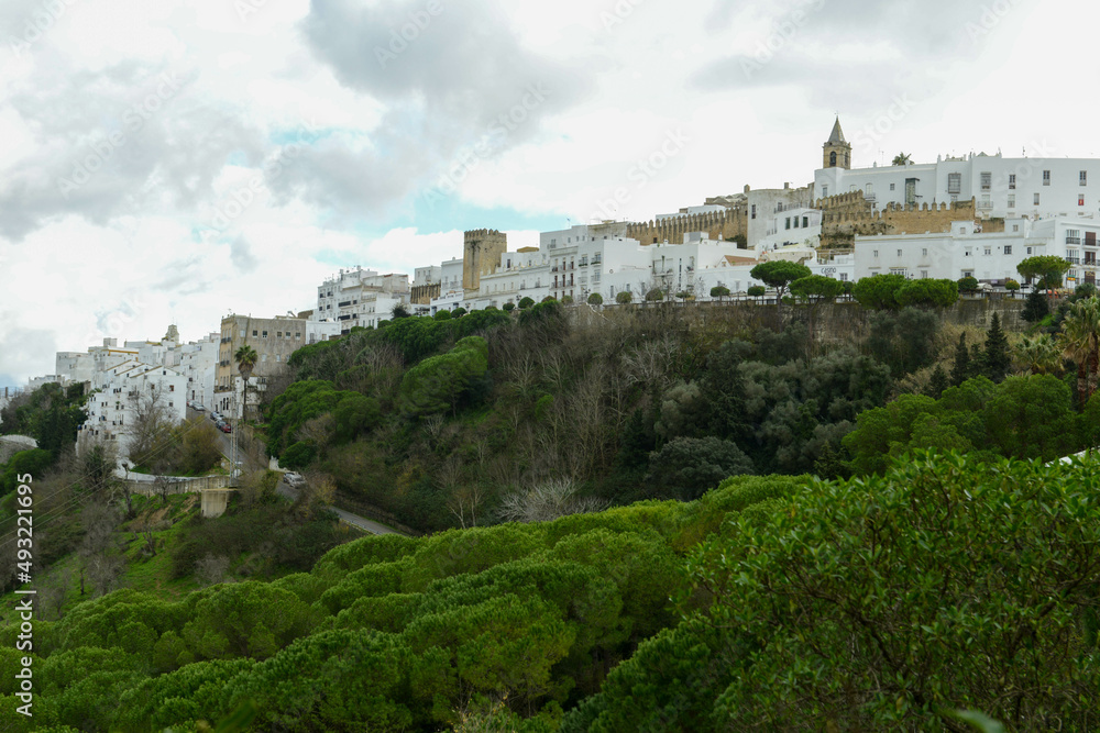 View at the town of Vejer de la Frontera on Spain