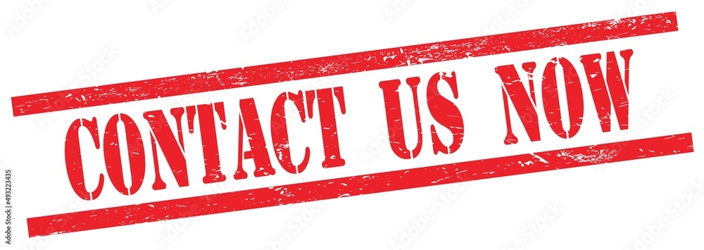 CONTACT US NOW text on red grungy rectangle stamp. CONTACT US NOW text on red grungy rectangle stamp.