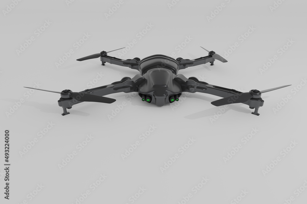 Modern drone - concept - obrazy, fototapety, plakaty 