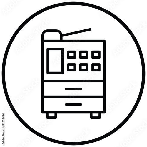 Vector Design Photocopier Icon Style