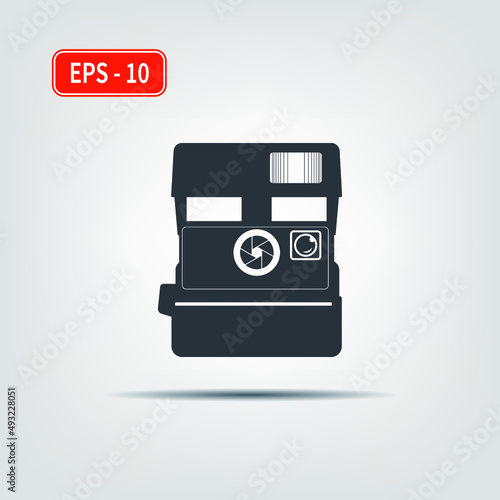 Camera icon. Modern simple snapshot photography sign. Trendy design symbol for website, web button, mobile app. Vector image. Logo illustration.