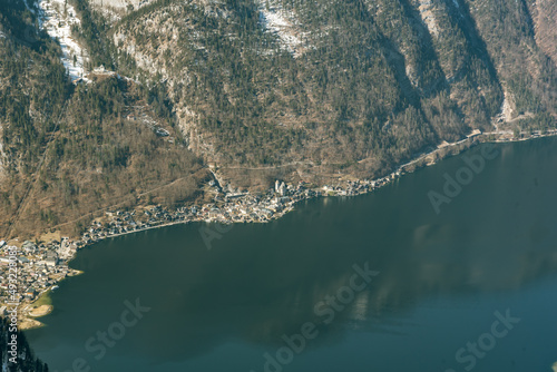 Hallstatt aerial view taken from mount Krippenstein © Redfox1980