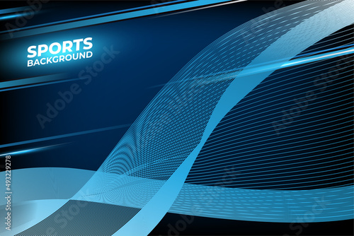 Shinny Sports Background with wave vector illustration. Blue Sports background vector.
Sports abstract design template.