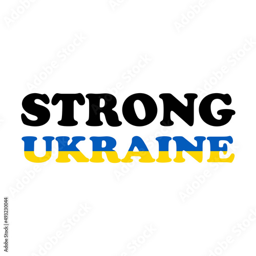 Stand with Ukraine flag. Stop War campaign