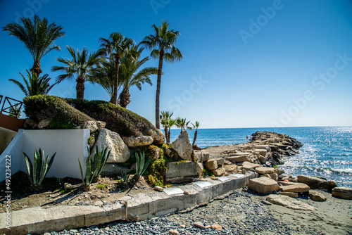 Limassol / Cyprus Beach Walk way Sun 