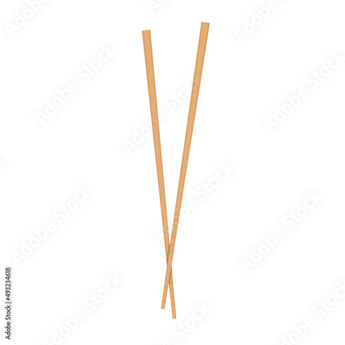 Chopsticks vector. chopsticks white background. wallpaper. free space for text. copy space.