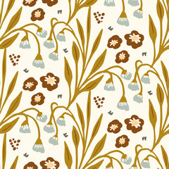 Stickers Bloemenmotief patronen Whimsical bloemetjes Scandinavische kinderstijl  © Limolida Studio