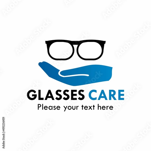 Glasses care logo template illustration, Emblem, Concept Design, Creative Symbol, Icon
