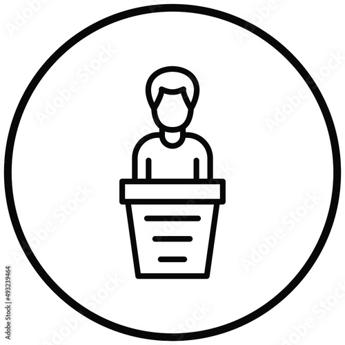 Vector Design Witness Icon Style