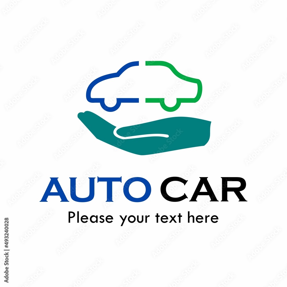 Auto car logo template illustration. suitable for protection, car repair, mechanic, brand, website, etc