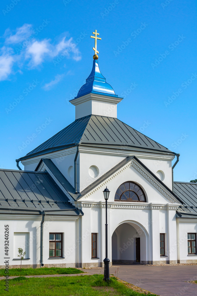 Konevets Island, the eastern gate of the Konevsky Nativity of the Theotokos Monastery Konevets Island, the eastern gate of the Konevsky Nativity of the Theotokos Monastery