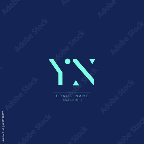 Letter YN logo icon design template elements