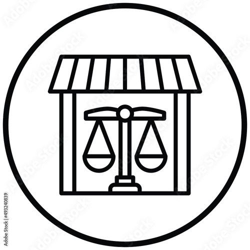 Vector Design Property Law Icon Style