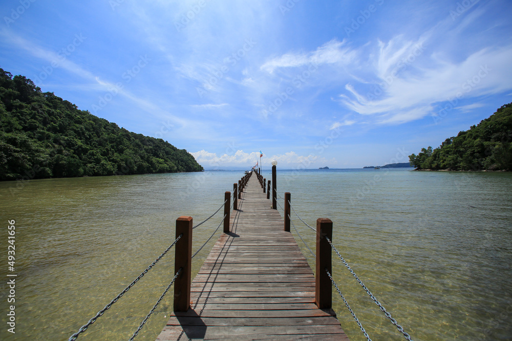 Naklejka premium 桟橋