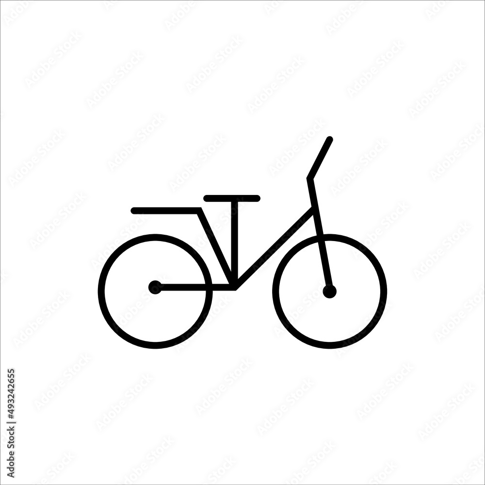 Fototapeta premium bike icon vector illustration symbol