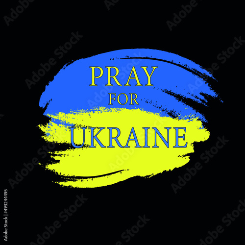 Support Ukraine banner of vector illustration 