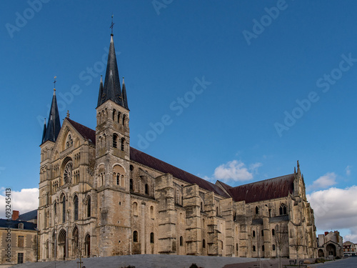 Die Basilika Saint-Remi in Reims in der Champagne in Frankreich