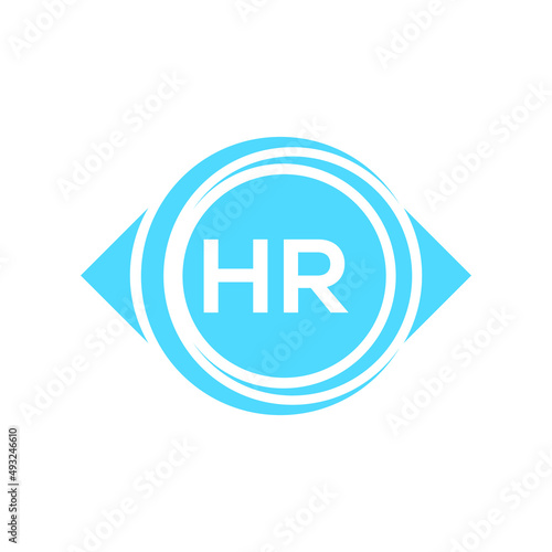 hr letter logo design on black background. hr creative initials letter logo concept. hr letter design.