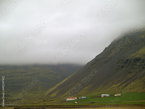 Akureyri, Island, Nebel, Brücke, Weite, Berge, Weite, Einsamkeit, Reisen, photo