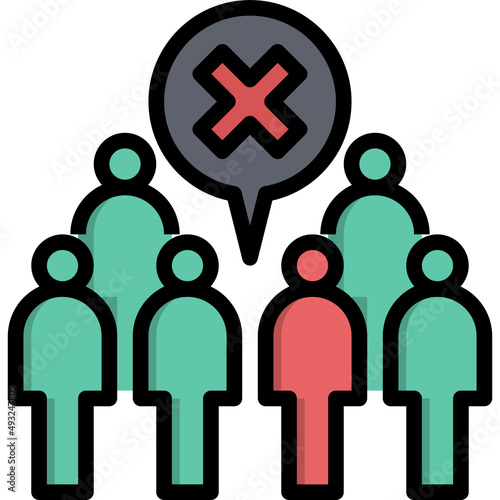 people avoid icon