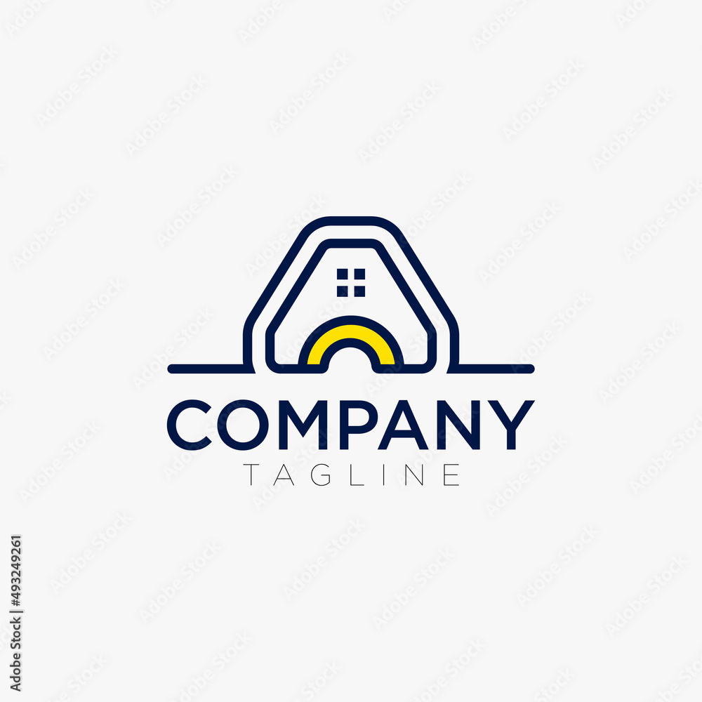 Letter A With House Logo Letter A With House Logo
