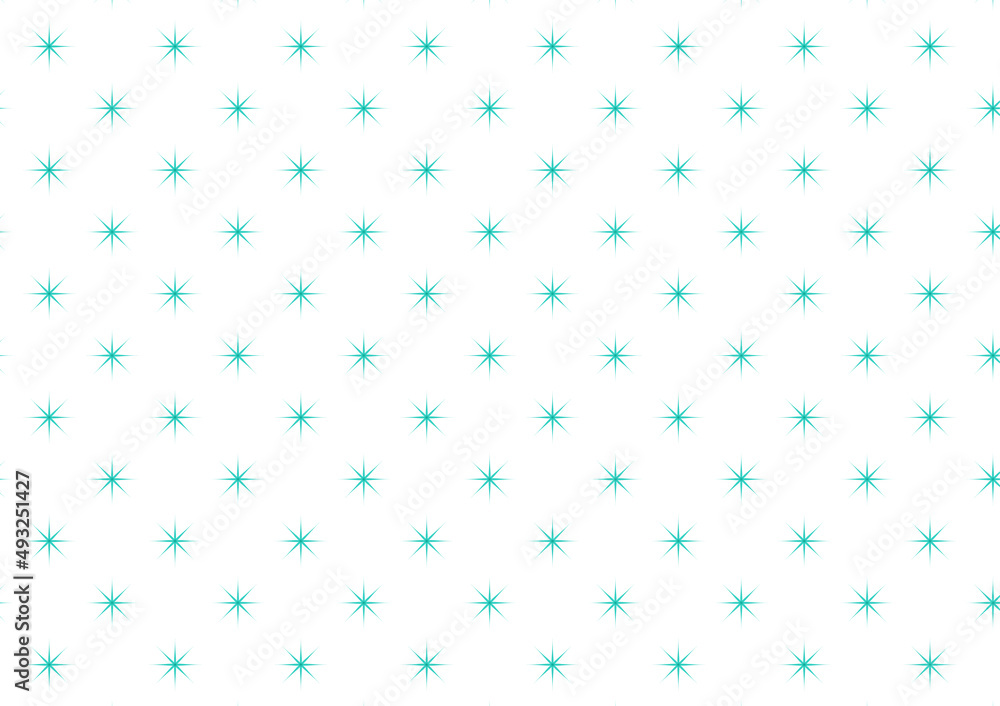 Clean green star seamless background pattern Clean green star seamless background pattern
