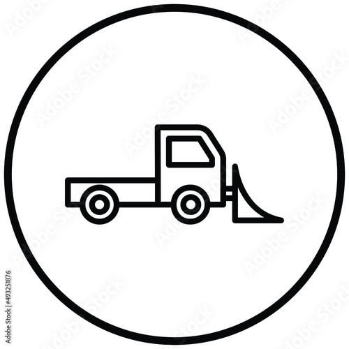 Vector Design Snowplow Icon Style
