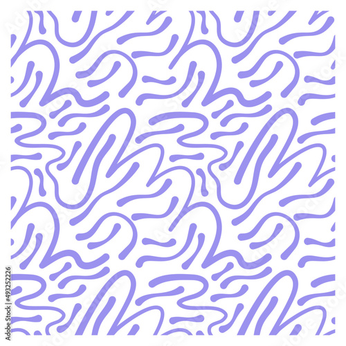 Seamless pattern of lilac waves.