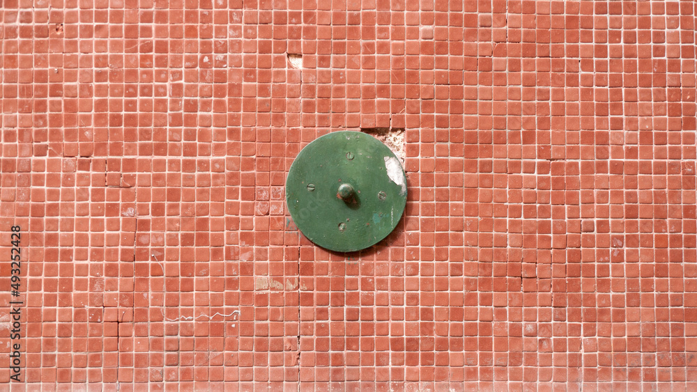 Fachada de azulejo pequeño ceramico rojo gresite Fachada de azulejo pequeño ceramico rojo gresite
