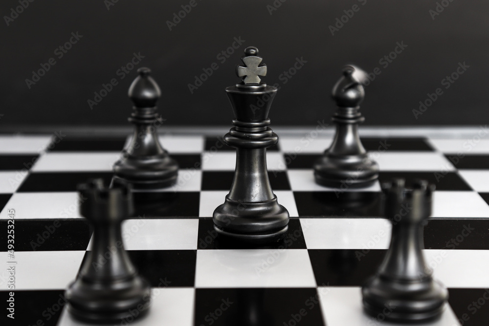 Brainstorming business strategy chess board game. business leader concept. Brainstorming business strategy chess board game. business leader concept.