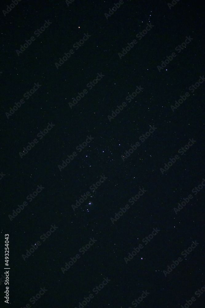 The constellation Orion in the sky. The constellation Orion in the sky.