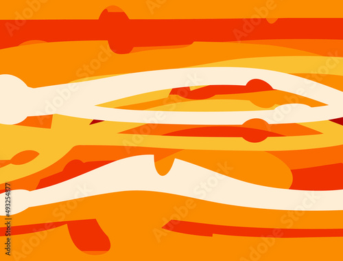Simple background in the style of the 60s. Vector illustration in vintage colors