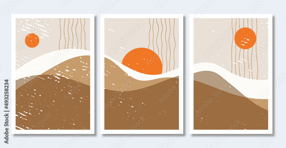 mid century desert landscape wallpaper art collection mid century desert landscape wallpaper art collection