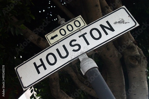 000 Huston Street sign in San Francisco in California