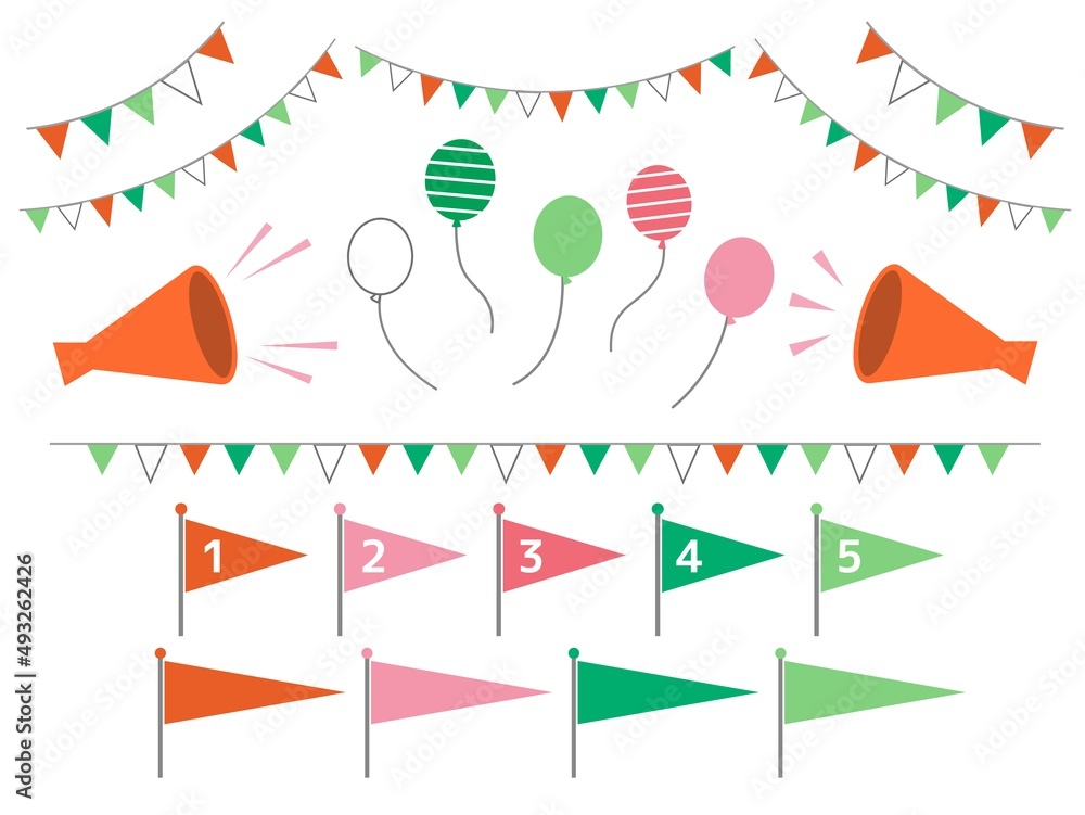 楽しいイベントグッズ色々3 Stock Vector Adobe Stock