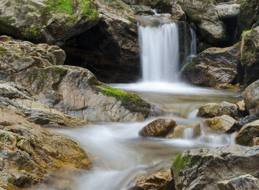 Autumn at the Aitzondo waterfall, Aiako Harriak Natural Park, Euskadi Autumn at the Aitzondo waterfall, Aiako Harriak Natural Park, Euskadi