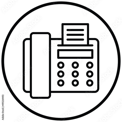 Vector Design Fax Icon Style