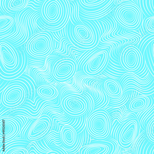 blue seamless pattern with abstract white contour pattern. elegant background pattern to cover the surface of any shape