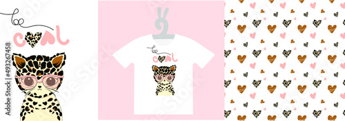 Baby Prints and seamless pattern on T-shirts, sweatshirts, wall art. Hand Drawn Nursery Art. Isolated vector illustration	