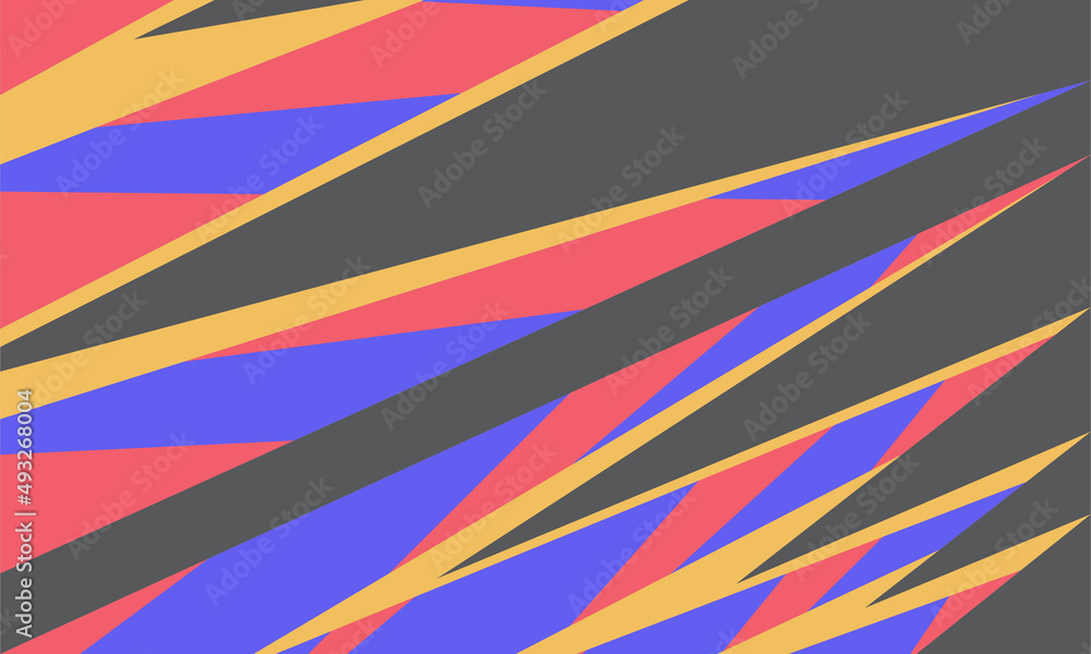 Abstract background with colorful overlapping sharp and zigzag lines pattern Abstract background with colorful overlapping sharp and zigzag lines pattern