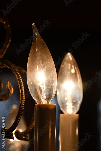 Light Bulbs on a Chandelier